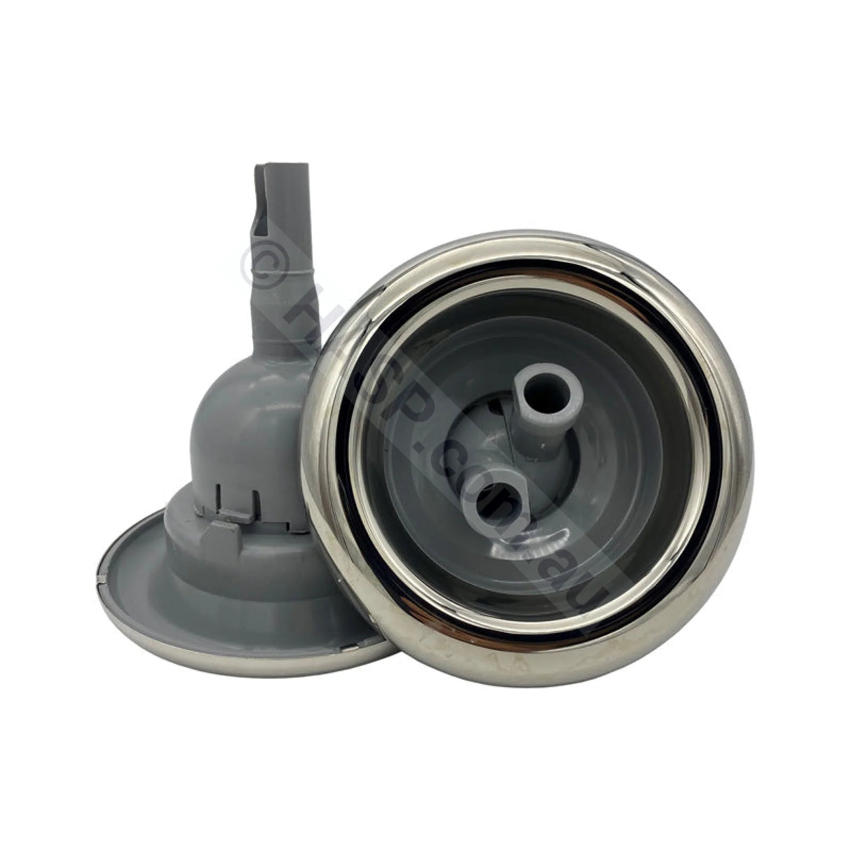 Hurricane Twin Spin Jet - Grey & Stainless - 125mm / 127mm - Spa Industries Signature Leisurite Designer Cyclone and
