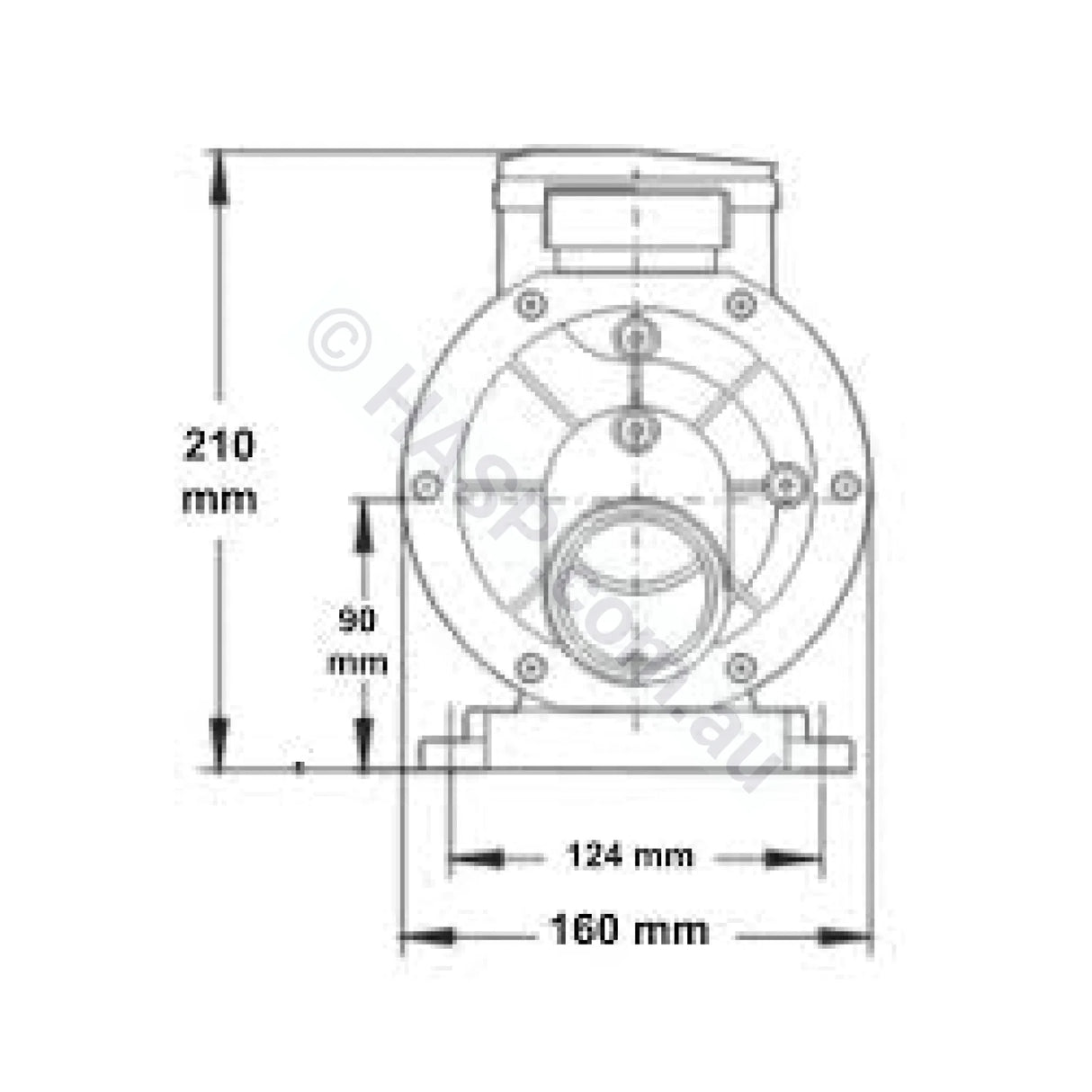 LX Whirlpool TDA 100 1.0HP Spa Jet & Circulation Pump - DXD 310 Repalcement Pump
