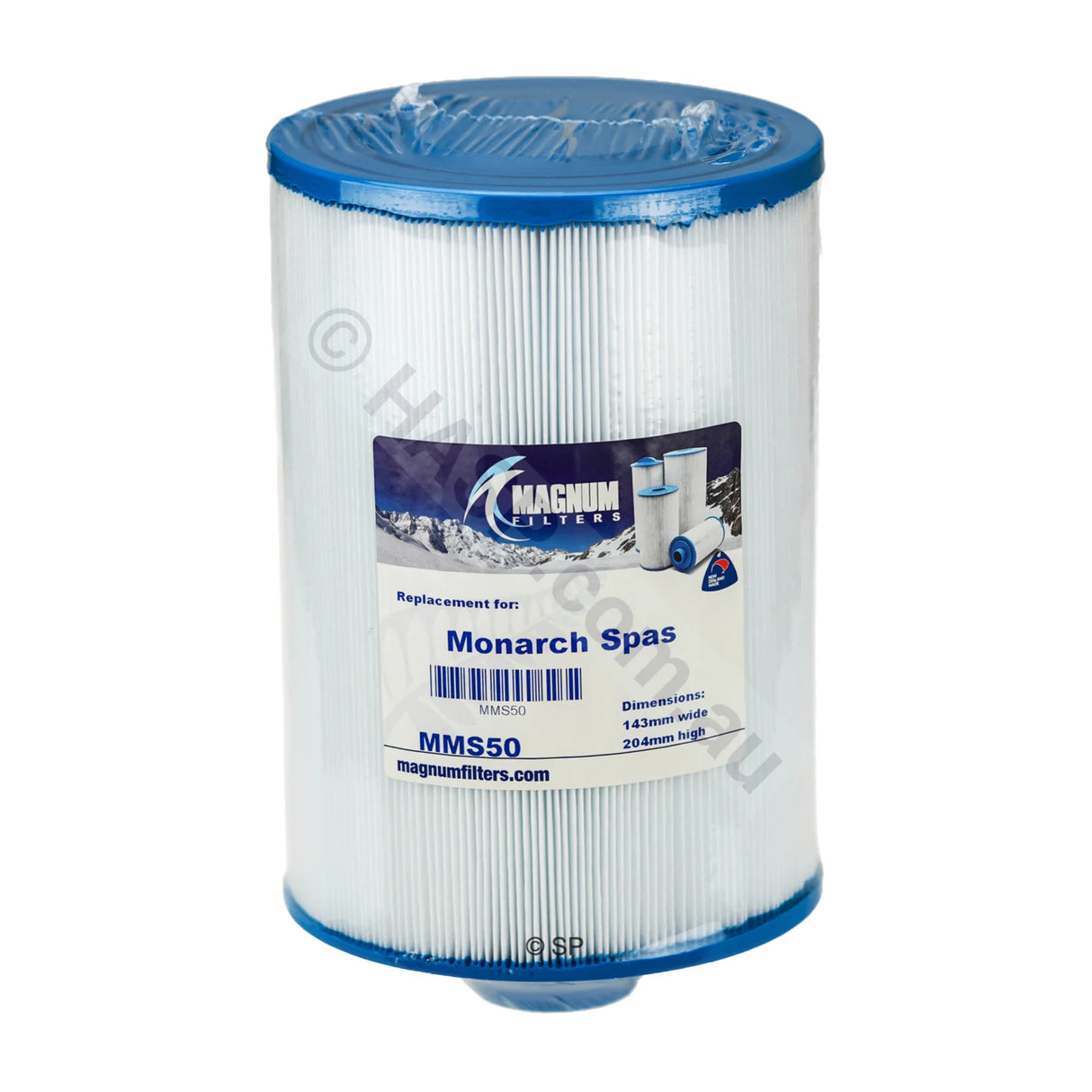 Spatex MMS50 Monarch Spas Filter Cartridge - 47mm Fine Thread - 200-210mm x 143-145mm