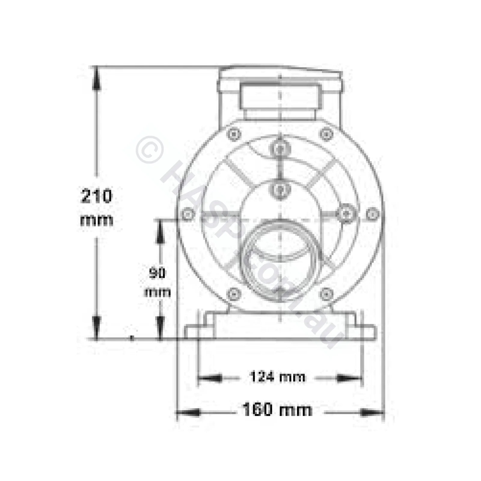 LX Whirlpool TDA 100 1.0HP Spa Jet & Circulation Pump - DXD 310 Repalcement Pump