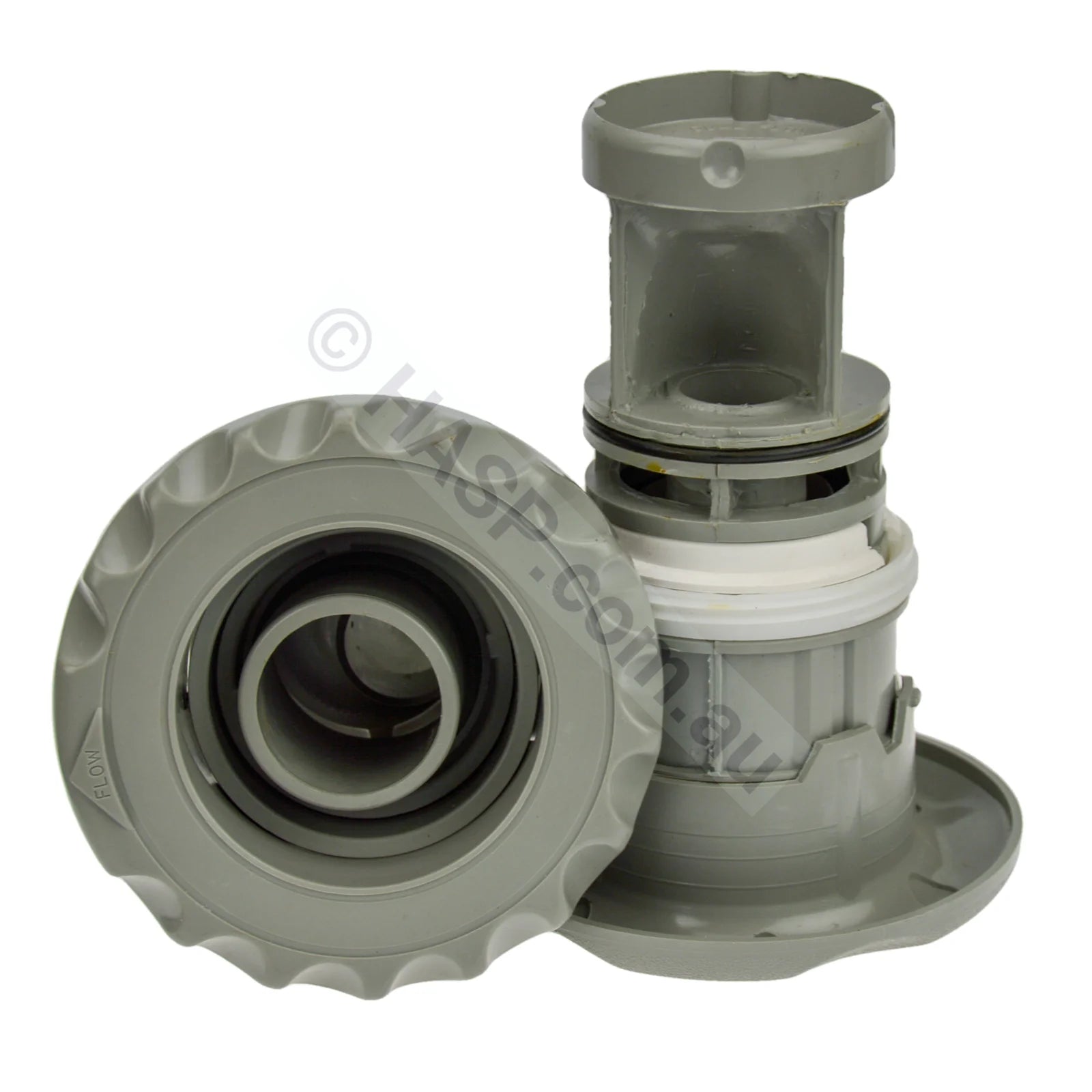 120Mm Waterway Quad-Flo Jet Internal - Diverter Swimjet Scalloped Grey