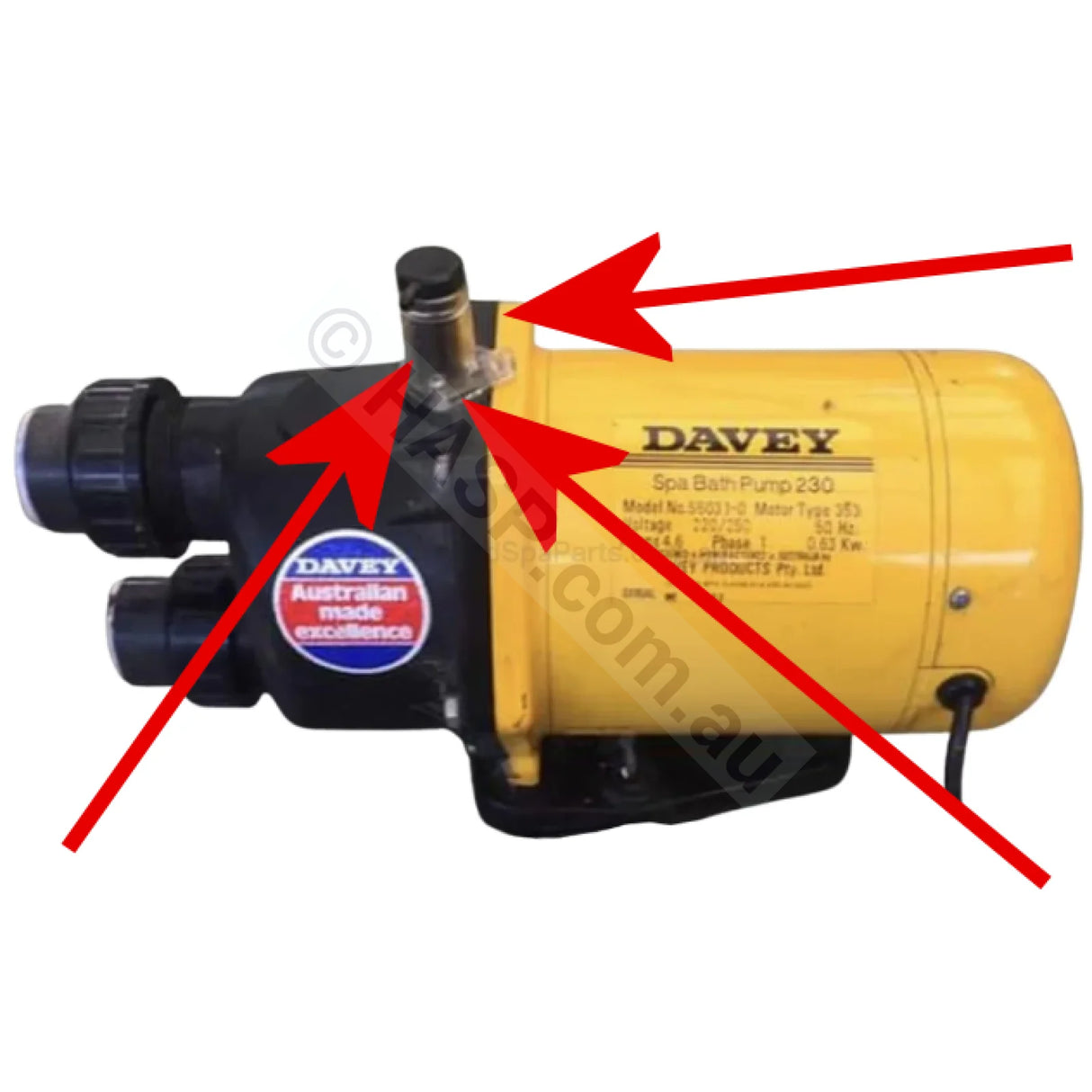 Davey Bath Pump Air Bleed - Obsolete