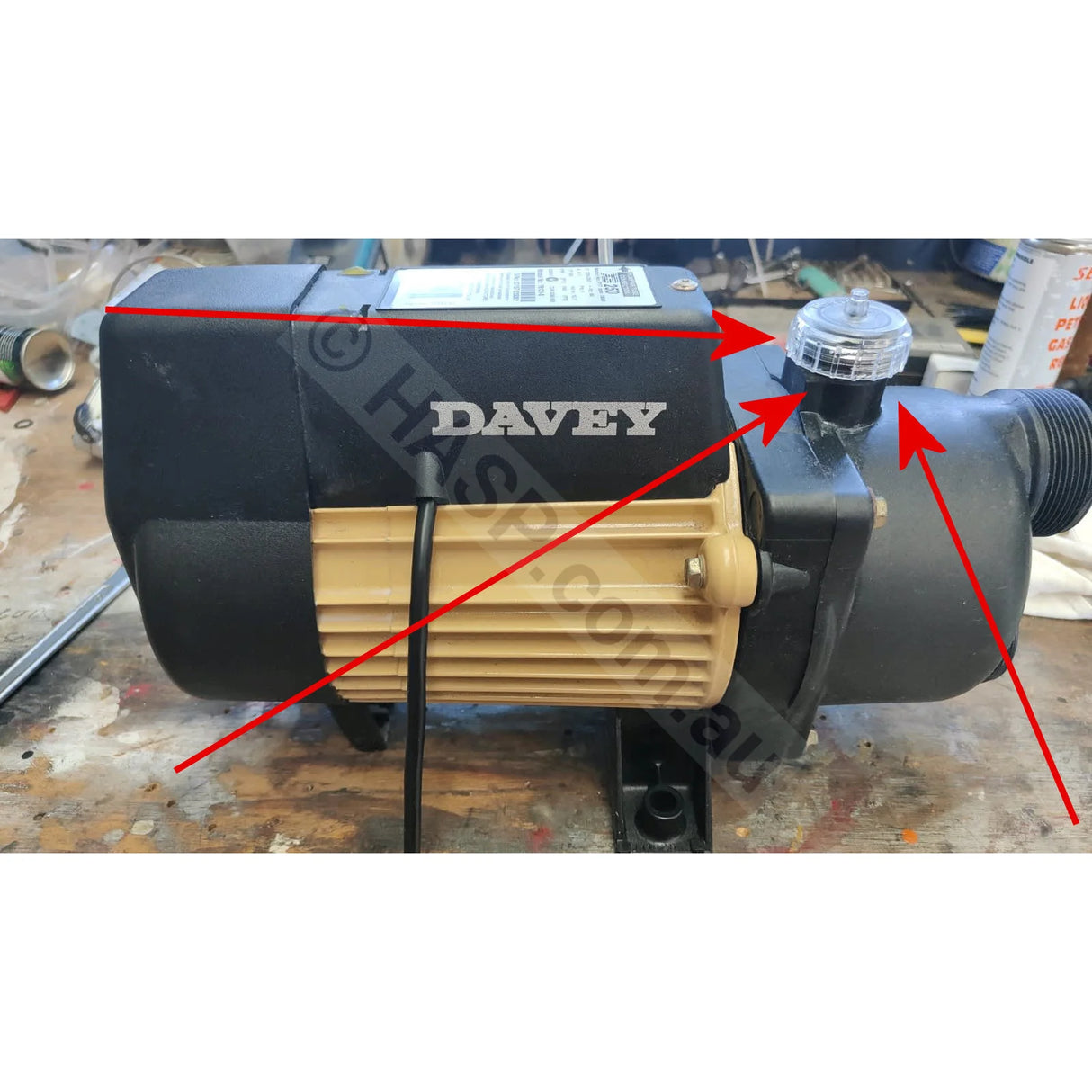 Davey Bath Pump Air Bleed - Obsolete