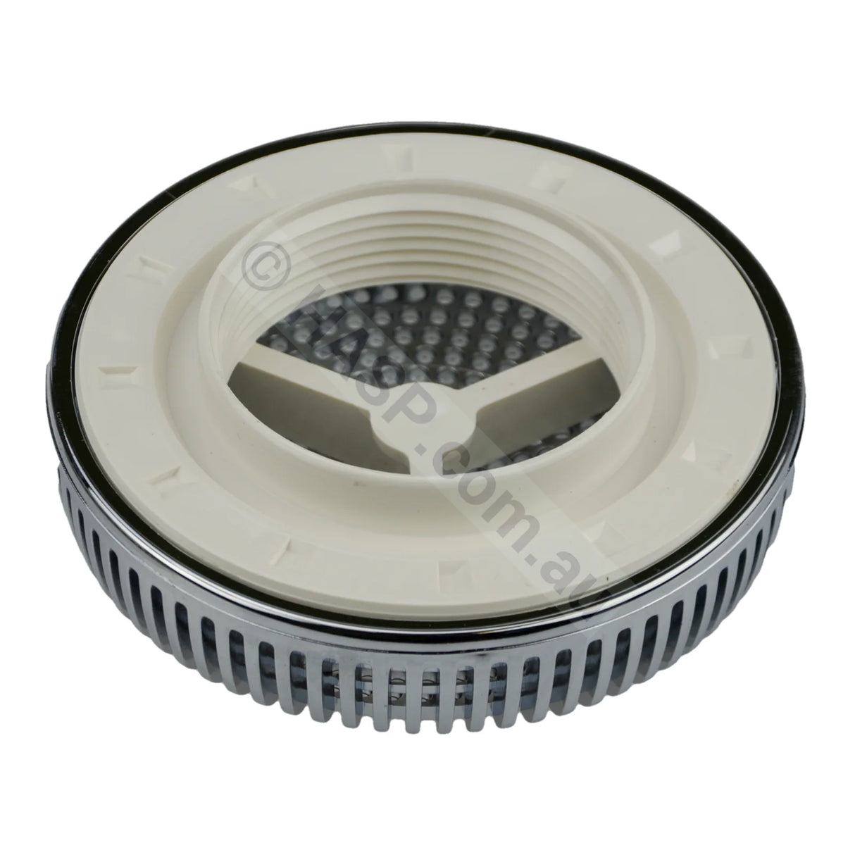 Edgetec Spa Bath Suction - Chrome - 100mm - 192lpm - Heater and Spa Parts