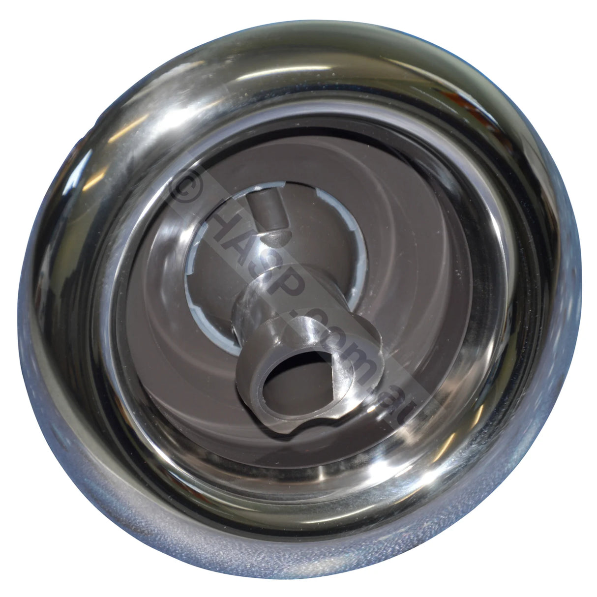 Hurricane Swirl Spa Jet - Charcoal & Stainless - 125mm / 127mm - Heater and Spa Parts