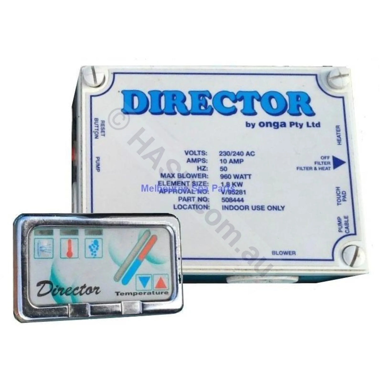 OBSOLETE - Onga Director, Turbo, SpaMate Spa Controller and Touchpad - NLA - Heater and Spa Parts