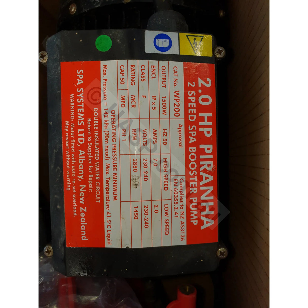 Piranha Spa Jet Pumps - 1 and 2 Speed - LP & WP Series - Heater and Spa Parts