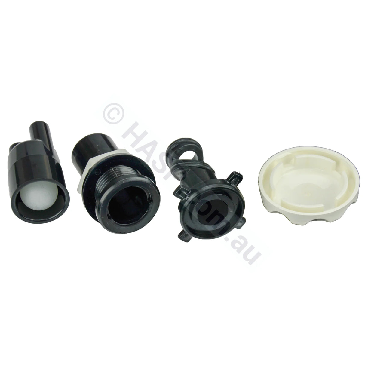 Onga Classic Air Control Venturi - White - Dual Barb - 50mm Diameter - OBSOLETE - Heater and Spa Parts