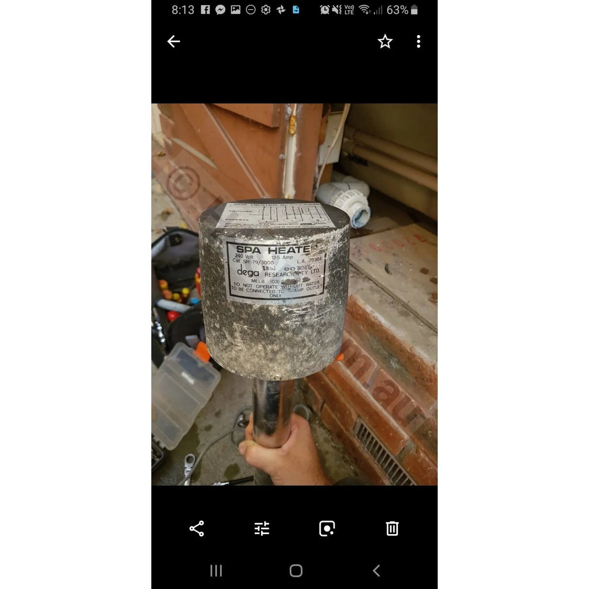 Onga / Dega 3kW & 6kW Electric Spa Heater - Heater and Spa Parts