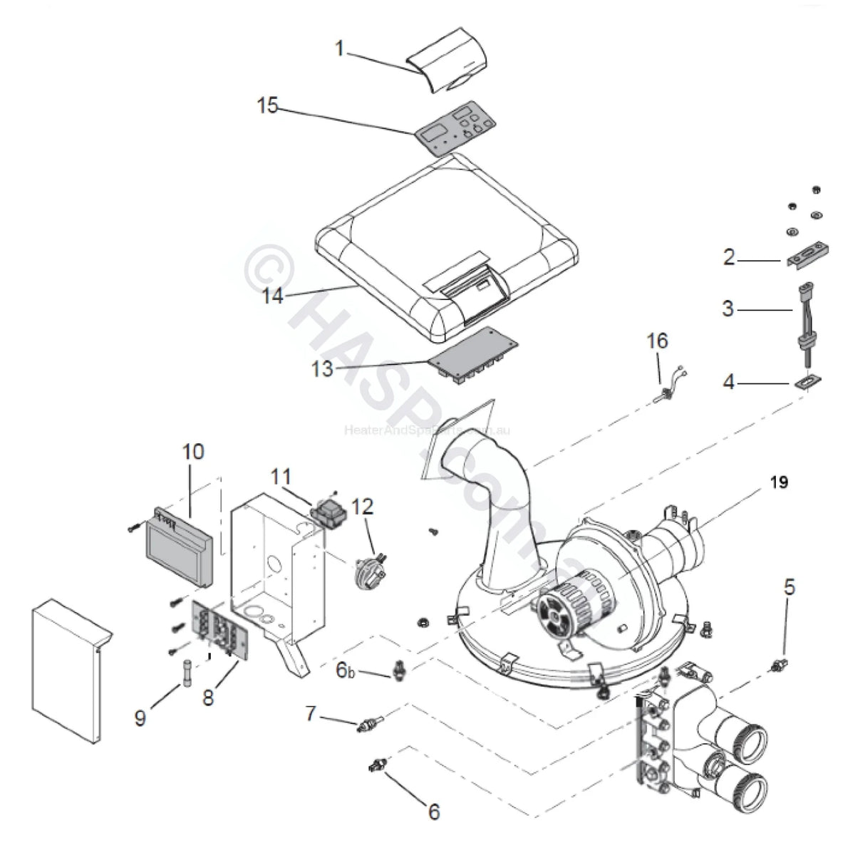 Pentair Mastertemp / Waterco Turbotemp AGS 60°C Switch - 140°F - Heater and Spa Parts