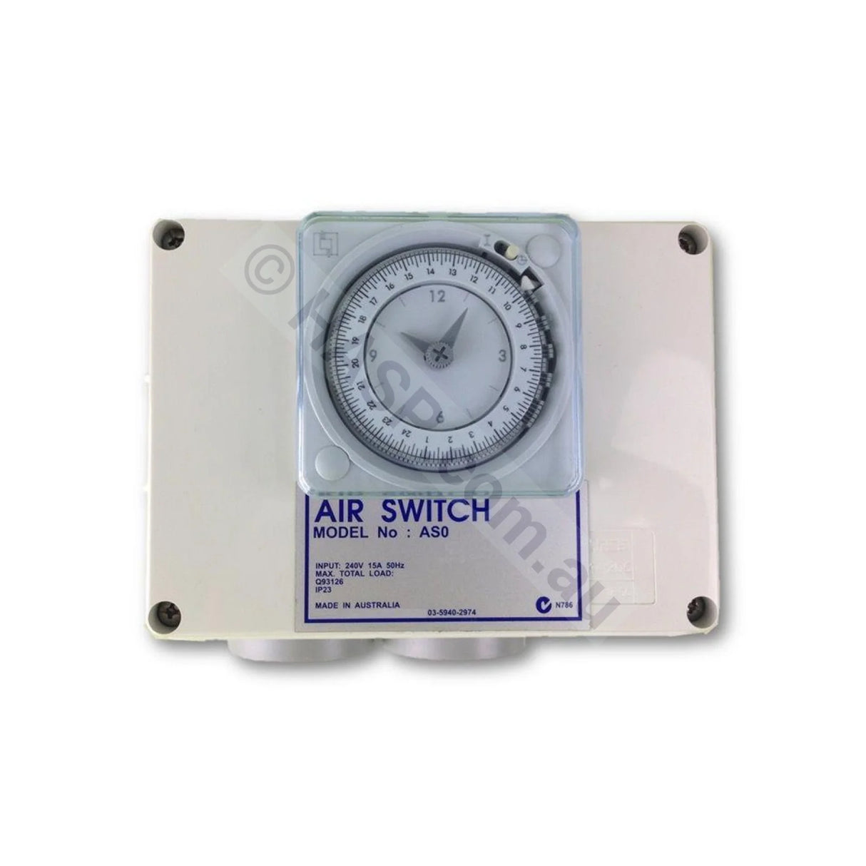 Air Switch - Double with time clock / Dual Air Switch with Timer - Heater and Spa Parts