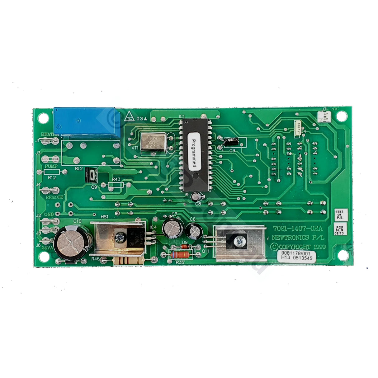 Raypak RP2100 Circuit Board PCB Thermostat Control Circuit Board - 56609184 - RP 2100 - Heater and Spa Parts