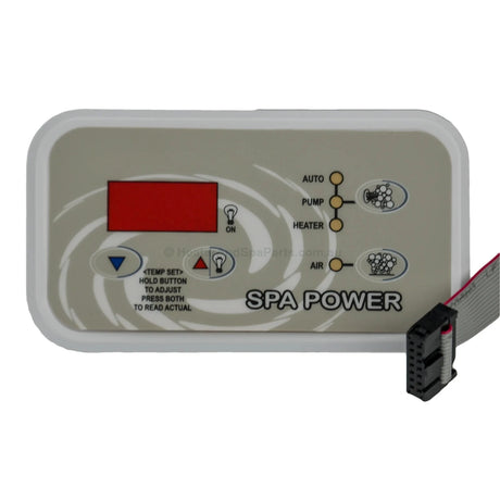 Davey SpaQuip Spa Power 400/500/600/601 Touchpad Control Panel Key Pad - Rectangular - Heater and Spa Parts