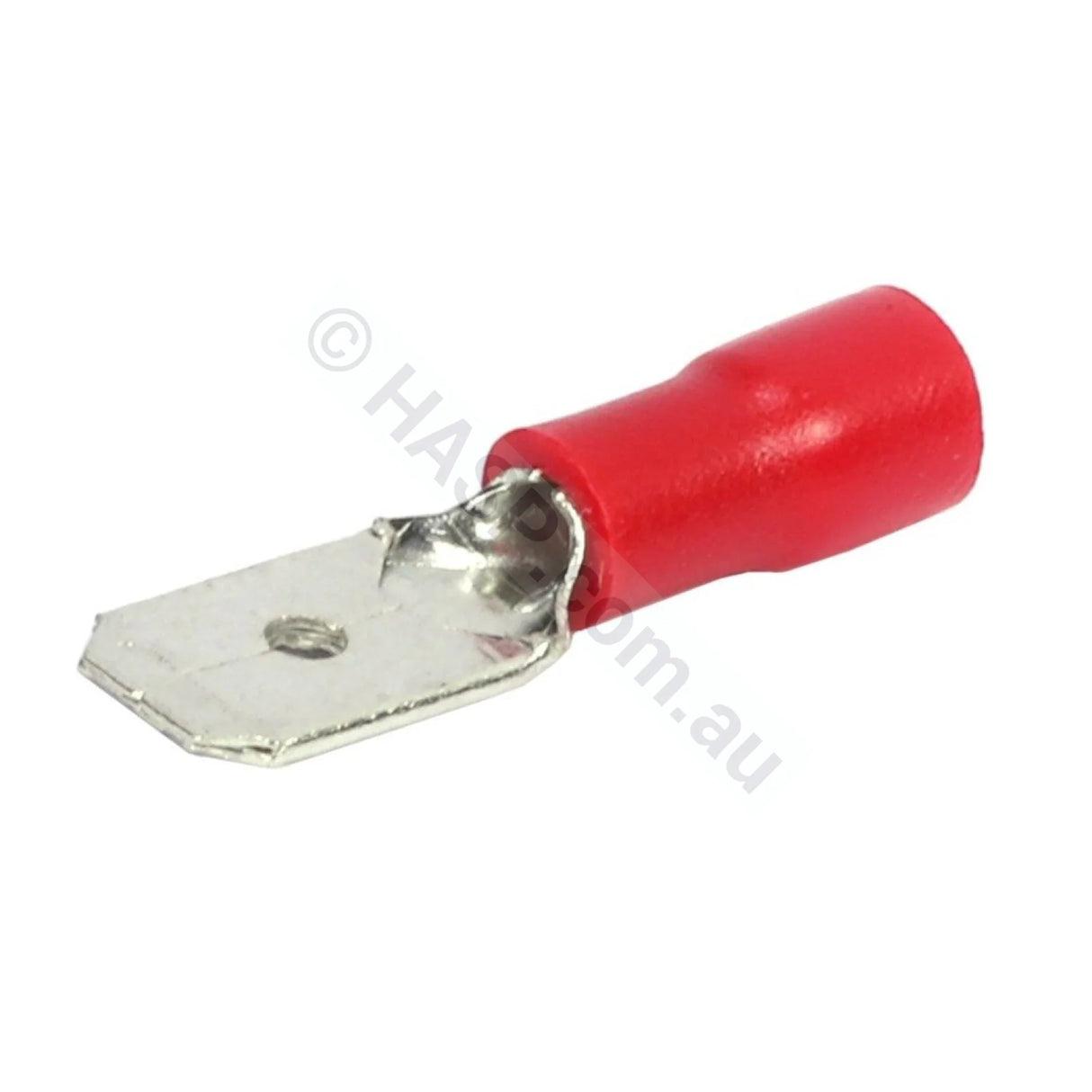 Red Spade Terminal Connector - 6.3mm 1/4" - Insulated Crimp Style - Heater and Spa Parts
