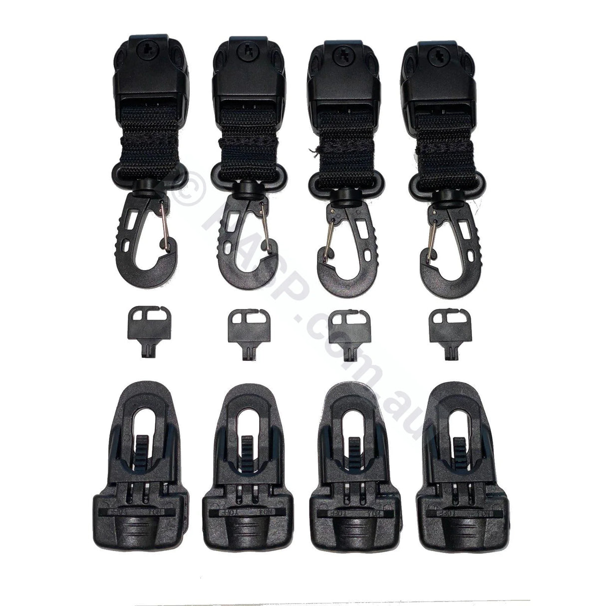 Replacement Clip-On Spa Cover Safe Clips - 4 Pack Tools