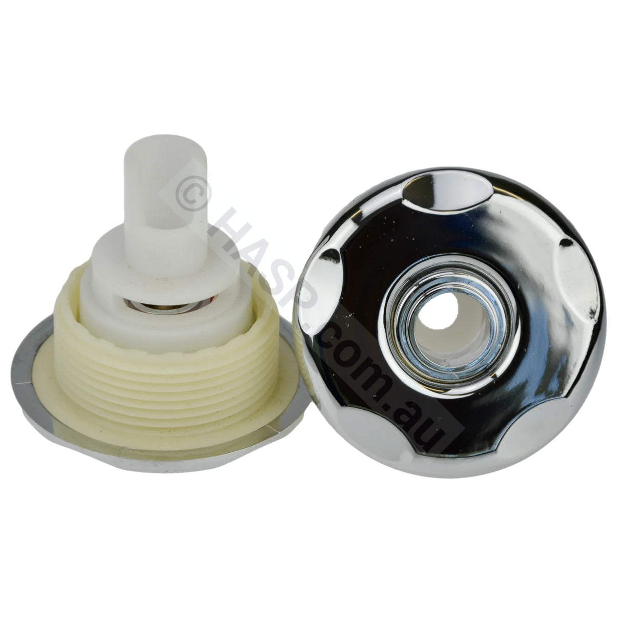 S&P Chrome ABS Regency Adjustable Faceplate - Spa Bath Jet - 65mm - Heater and Spa Parts