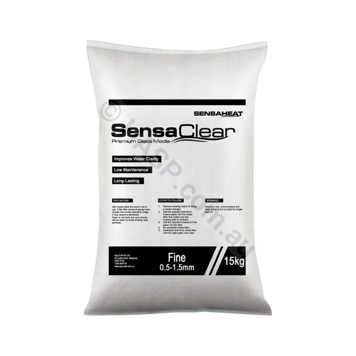 SensaClear Fine Glass Media 15kg