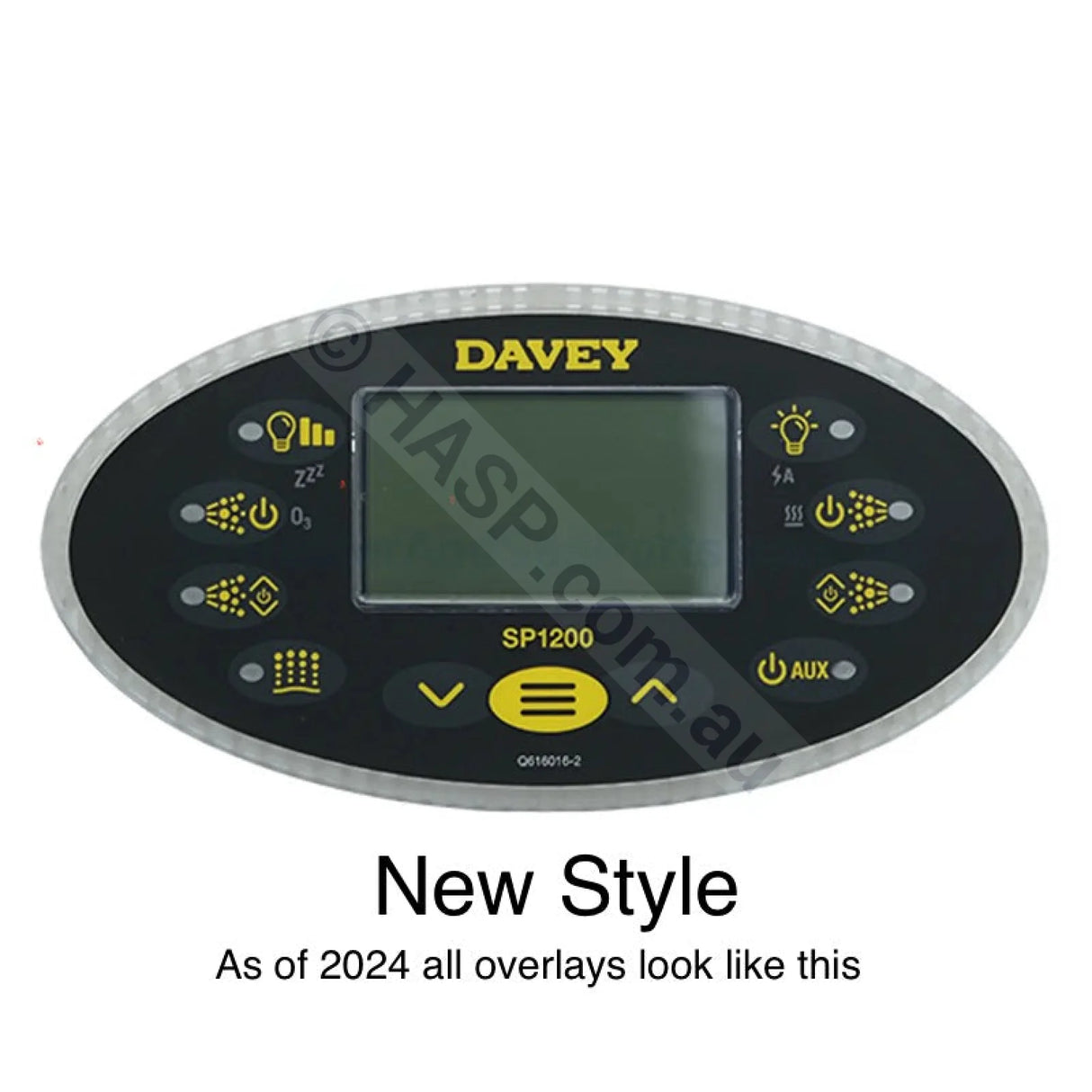 Sp 1200 Touchpad - Davey Spaquip Spapower Oval Style For Spa Quip Sp1200 Control Panel