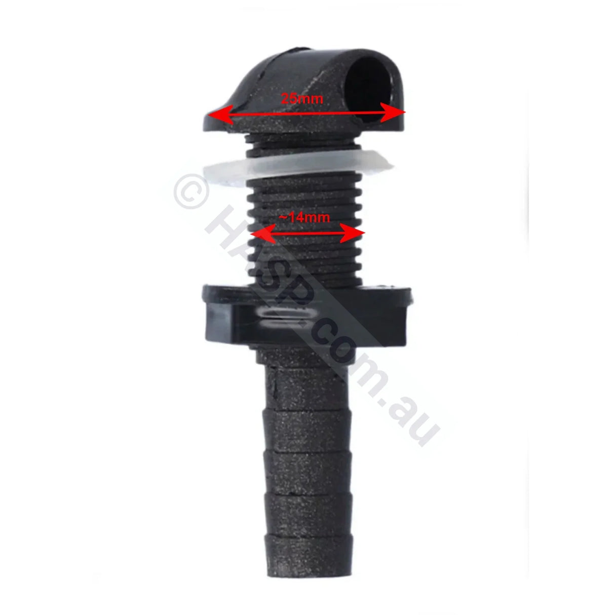 Waterway 90° Air Bleed Nozzle - Dark Grey