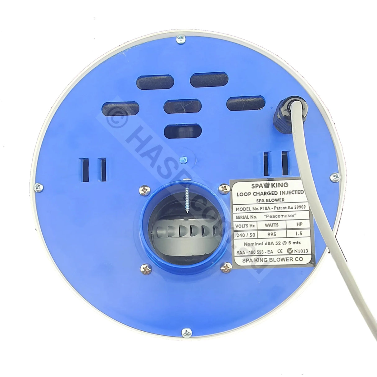 Spa-King Peacemaker Spa Air Blower - aka Bubblers - Heater and Spa Parts