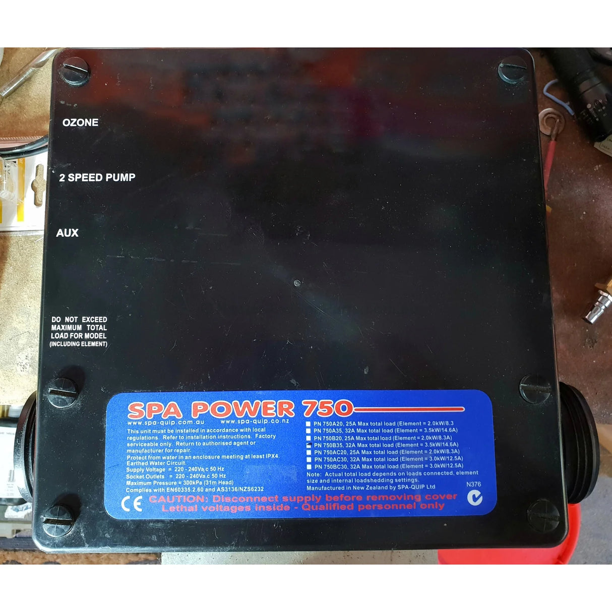 Spa Power SP 750 Spa Control System - Spa-Quip - Repairs and Parts - Heater and Spa Parts