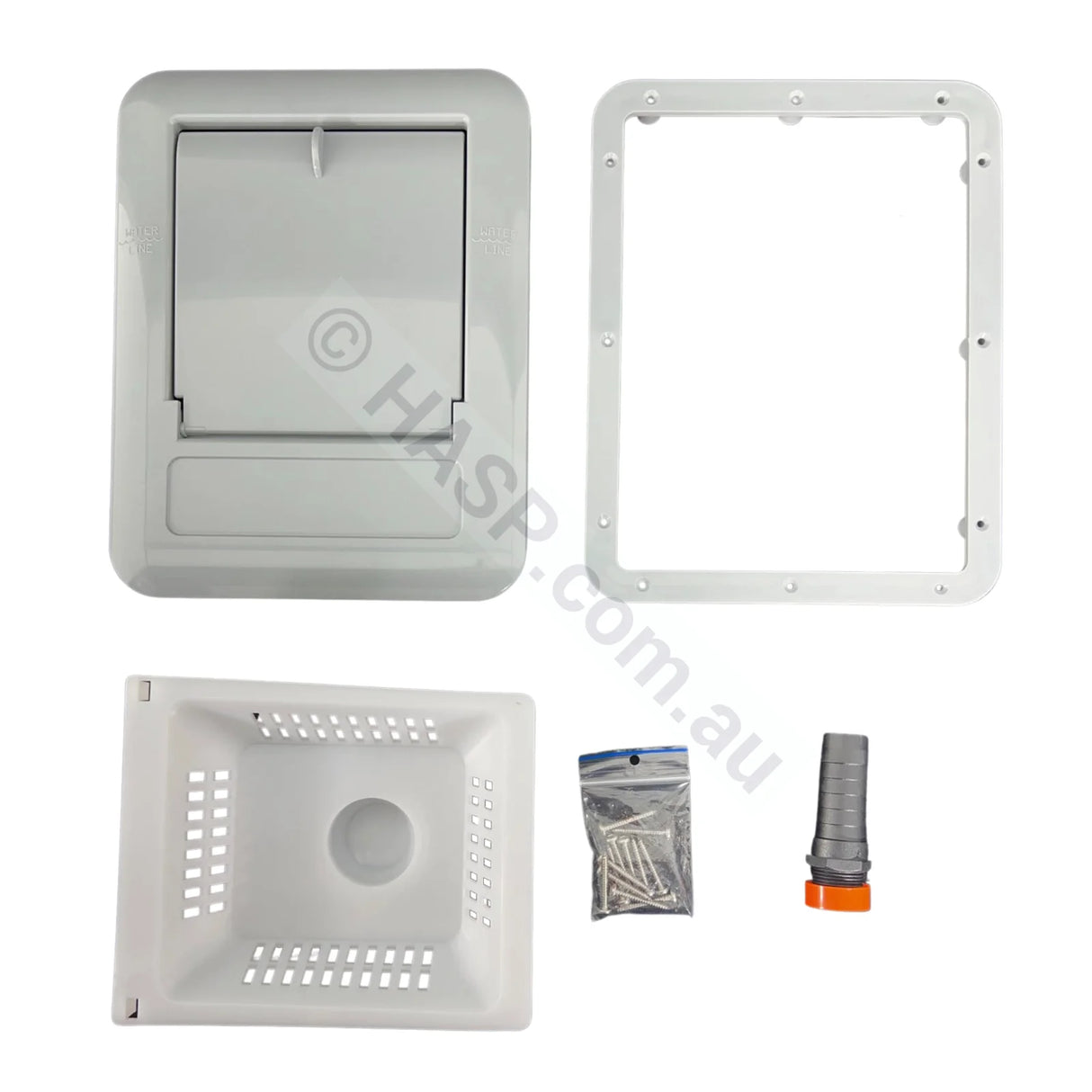 Spa-Quip Sq50 / Sq100 Skimmer Filter Face Assembly With Basket & Air Relief Skimmer