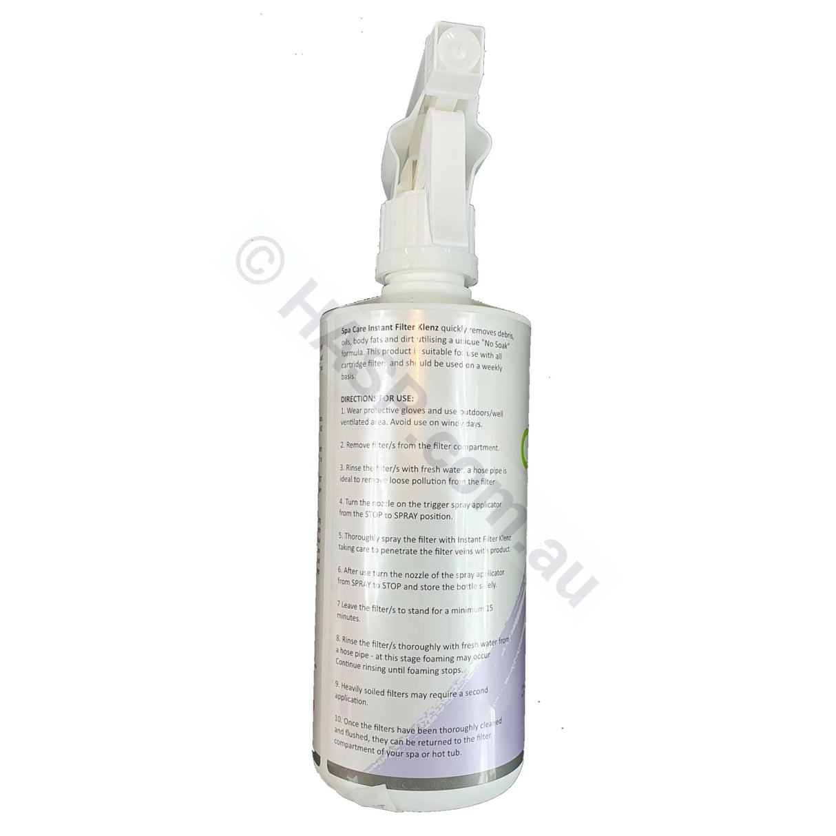 SpaCare Instant Filter Klenz - Cartridge Filter Cleaner 500ml - Heater and Spa Parts