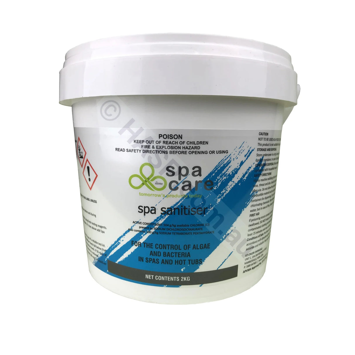 SpaCare Spa Sanitizer 2kg - Lithium Hypochlorite Replacement - Heater and Spa Parts