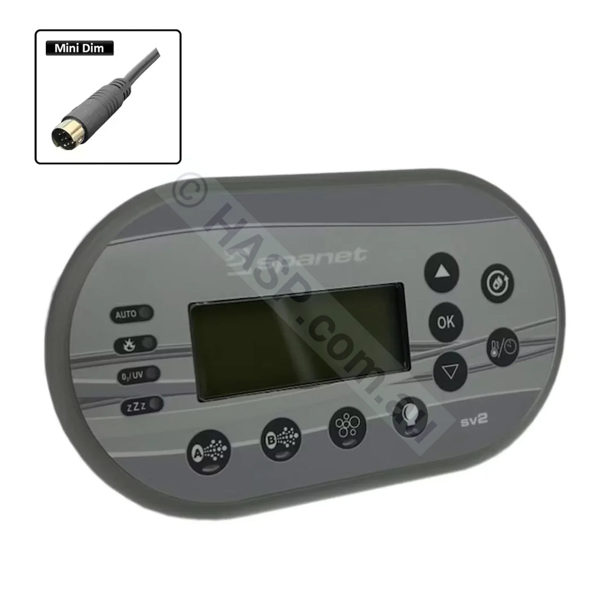 SpaNET SV2 - SV-2T VSX2 and XS-2000 Touchpad Keypad Control Pad XS-2000 with Round Mini Din Plug Touchpads