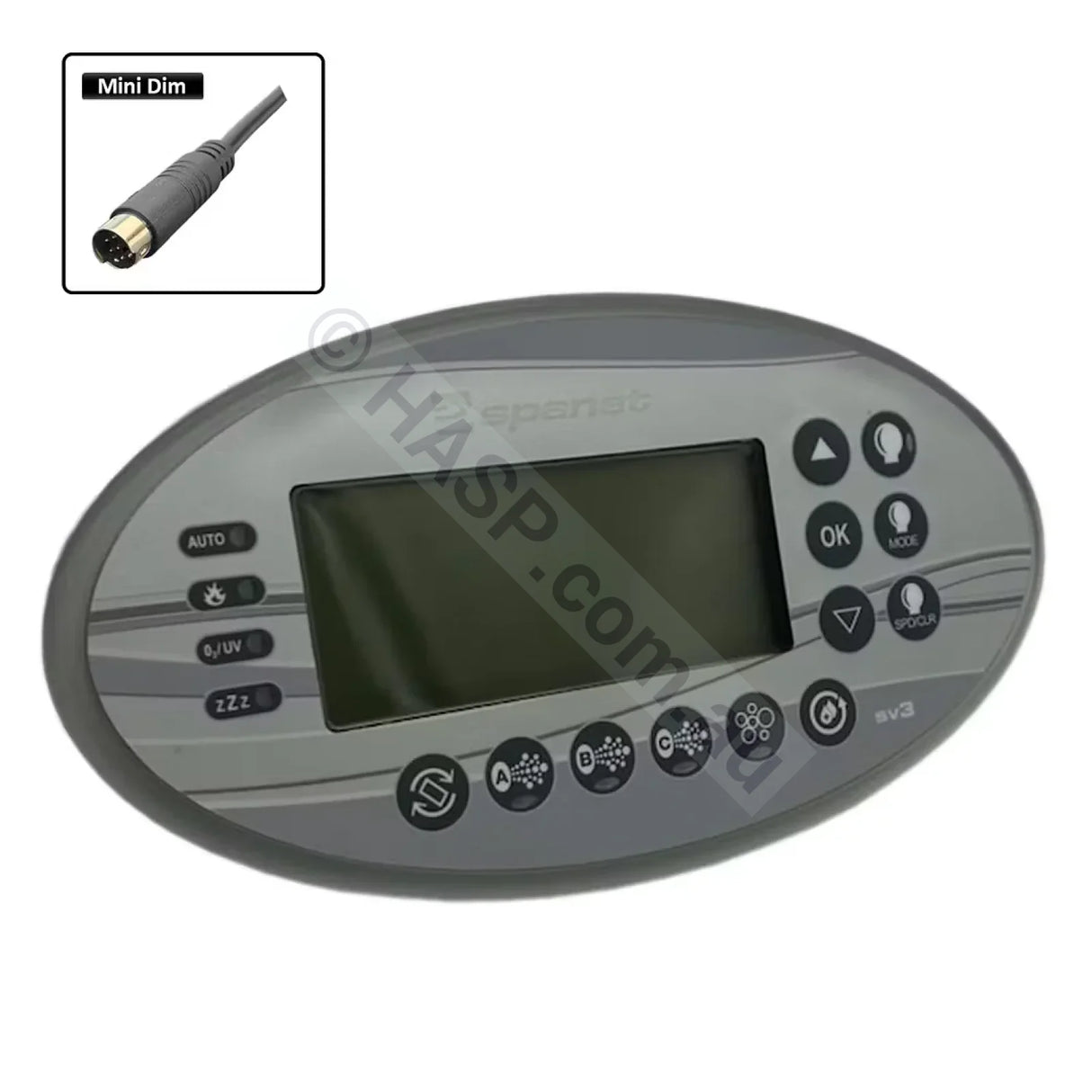 SpaNET SV3 - SV-3T VSX3 3VH and XS-3000Touchpad Keypad Control Pad XS-3000 (Round Mini Din Plug) Touchpads
