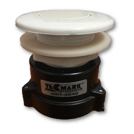 Tecmark White Flush Mount Air Button - Heater and Spa Parts