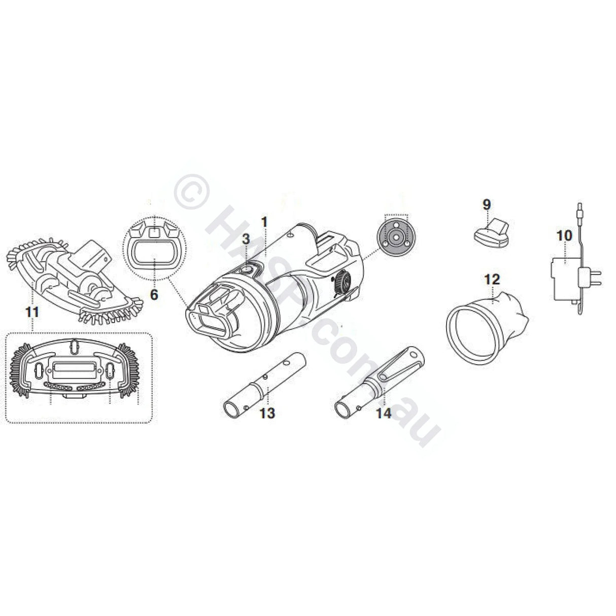 Telsa 30 / Vektro Z200 Spare Parts Vacuums