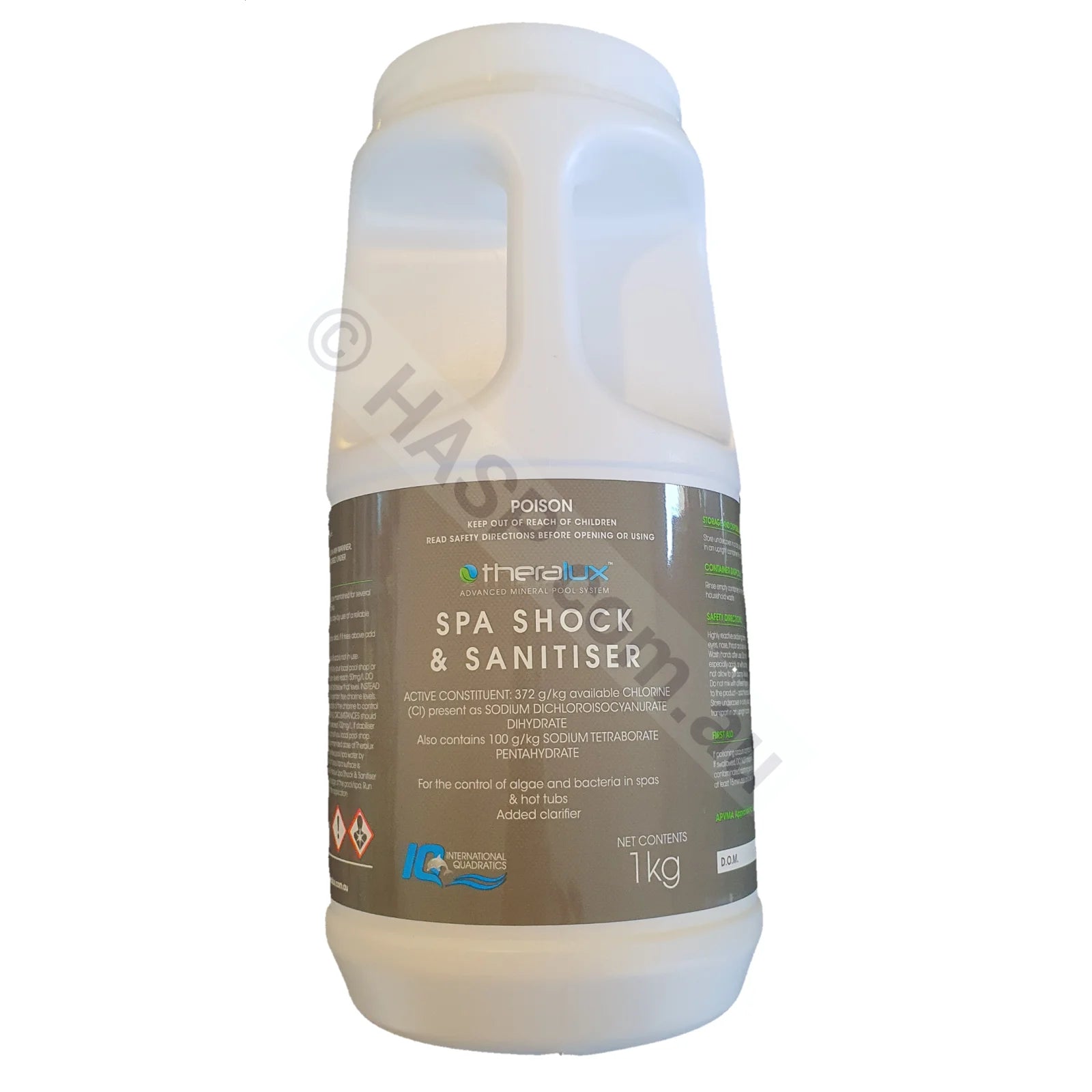 Theralux Spa Sanitizer - Lithium Hypochlorite Replacement - 1kg - Heater and Spa Parts
