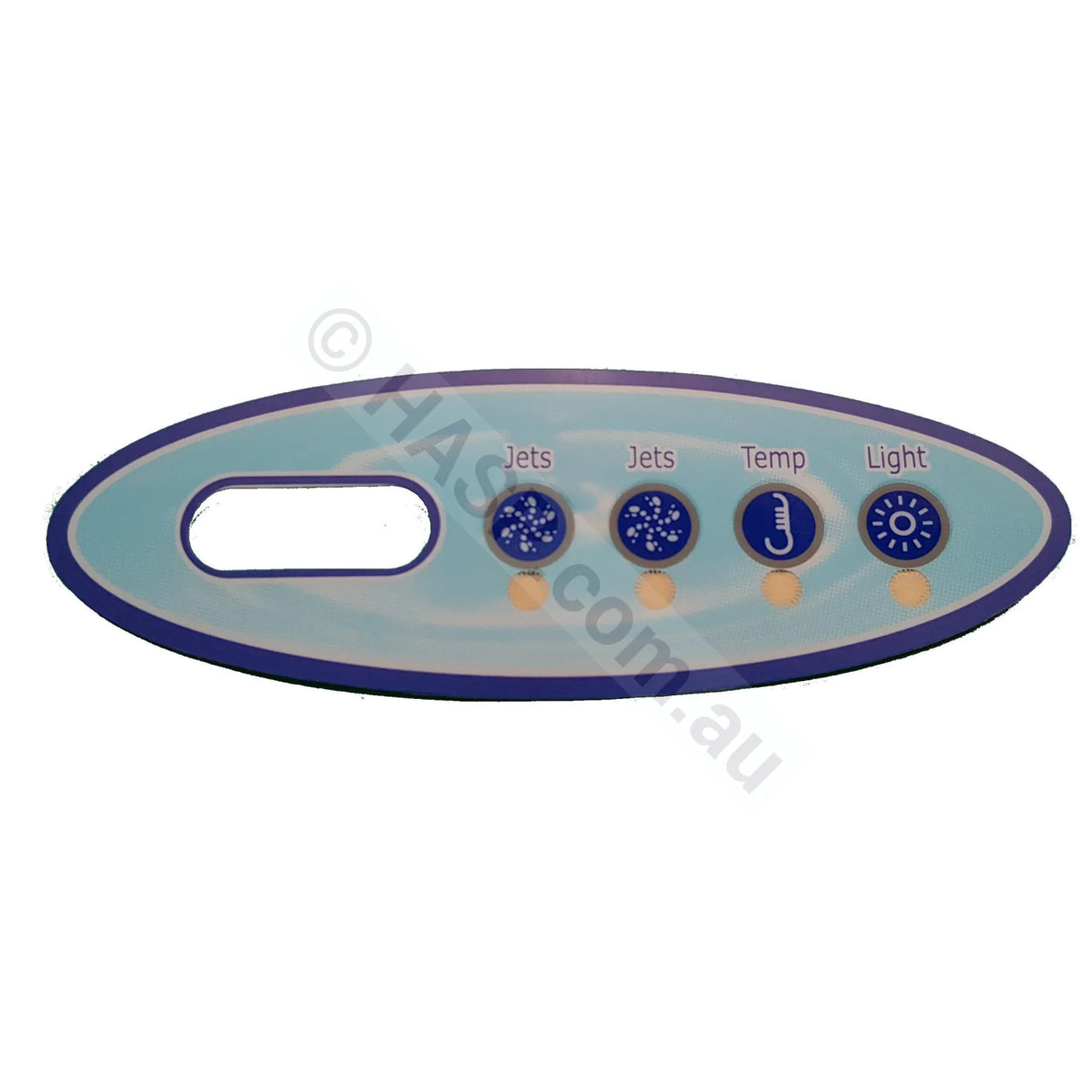 Two-Jets 4-button Balboa VL200 Touchpad Overlay - Heater and Spa Parts