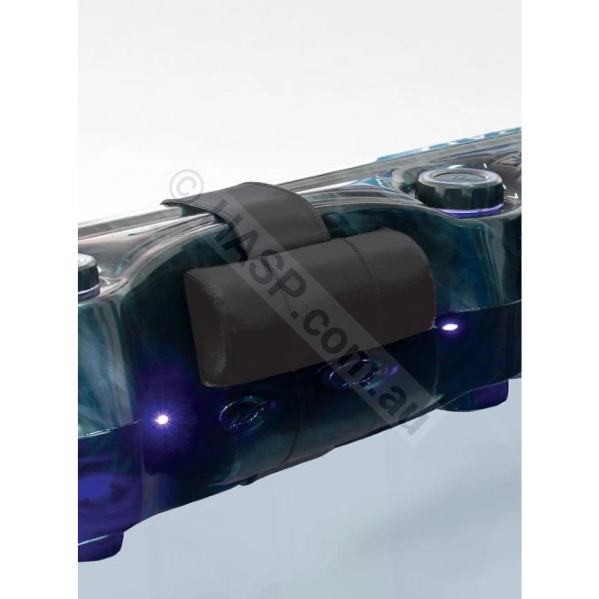 Universal Spa Headrest Pillow - Black Vinyl - Luxury - Heater and Spa Parts