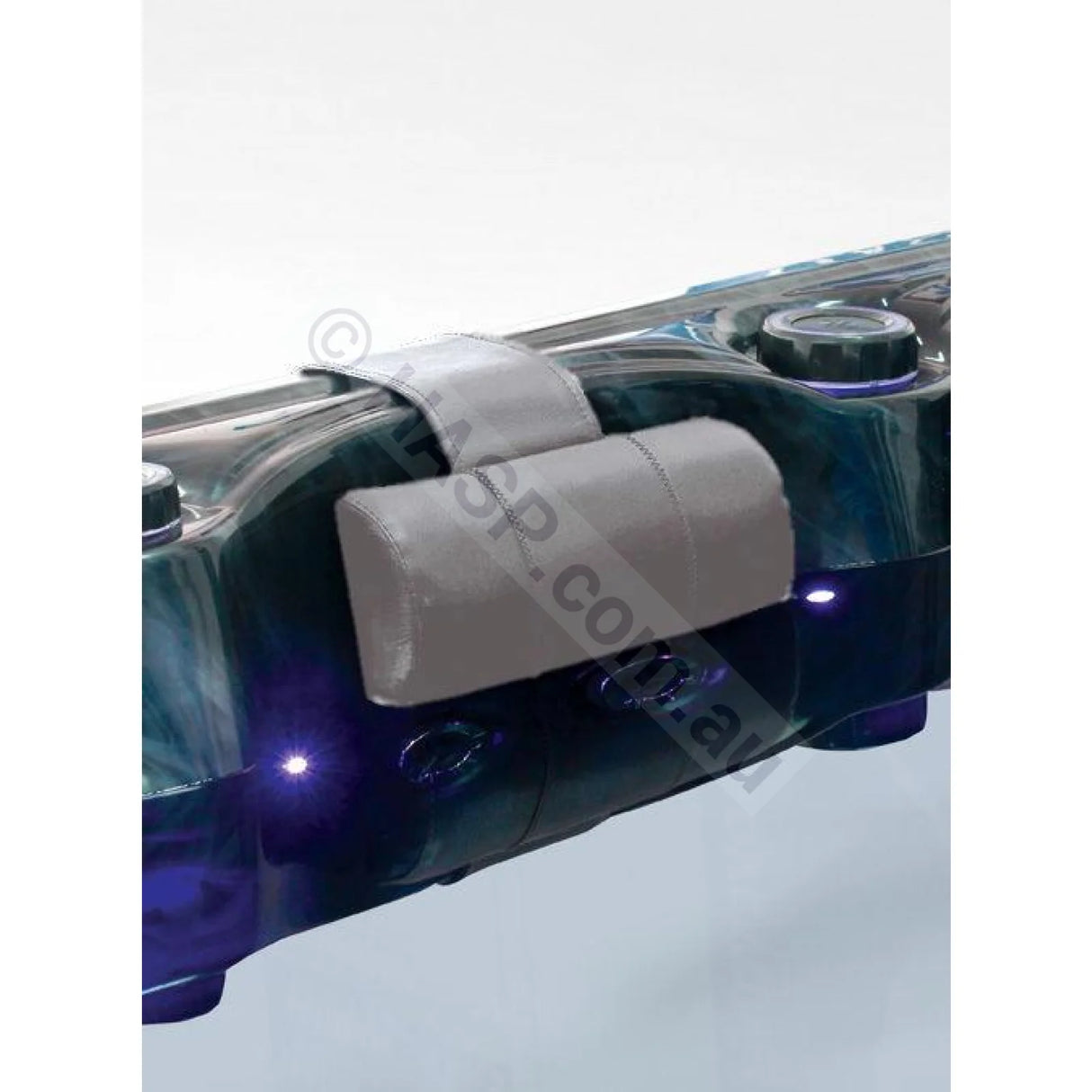 Universal Spa Headrest Pillow - Gray Vinyl - Luxury - Heater and Spa Parts