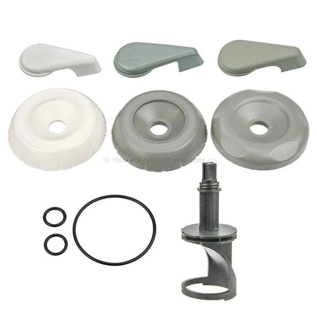 Waterway 50mm / 2"  Spa Jet Diverter Valve Kit & Spare Parts - Valve, Rotor, Handle, Seals - Heater and Spa Parts