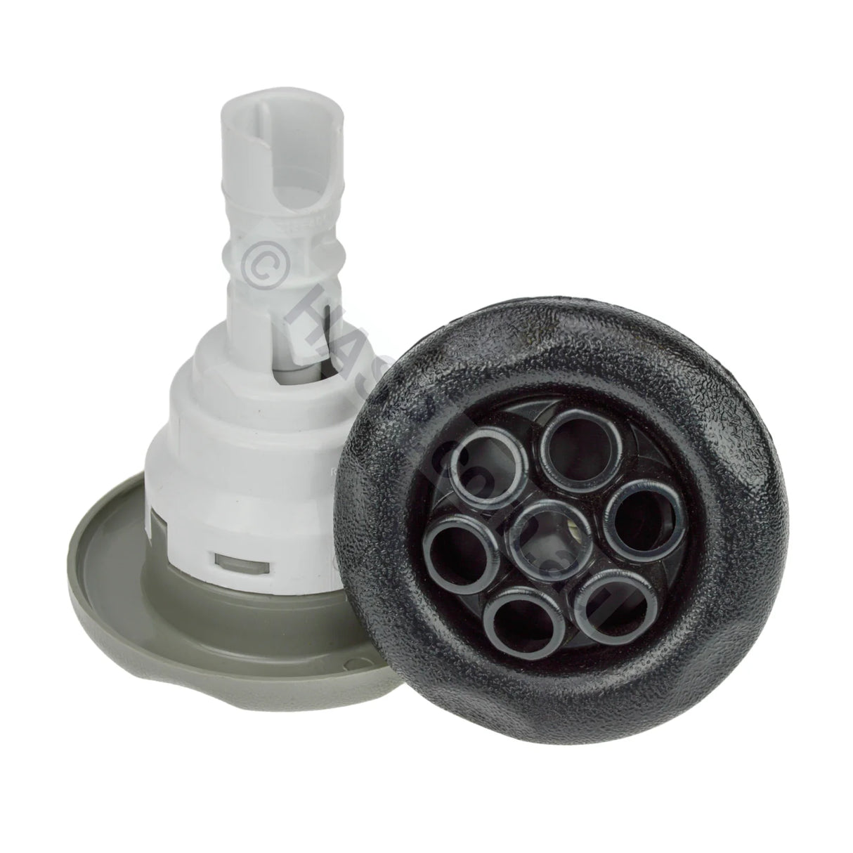 Waterway Poly Storm 5 Point Scallop - Massage - Black - Snap-In style - 86mm - Heater and Spa Parts