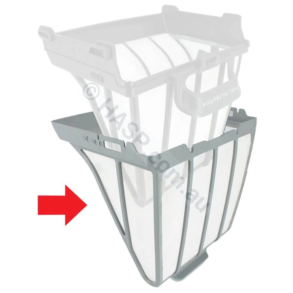 Zodiac 60 Micron Dual Over Filter Canister for Freerider FR1000 FR2000 Duo-X DX3000 DX4000 DX4050 CX40 CX50 Astralpool