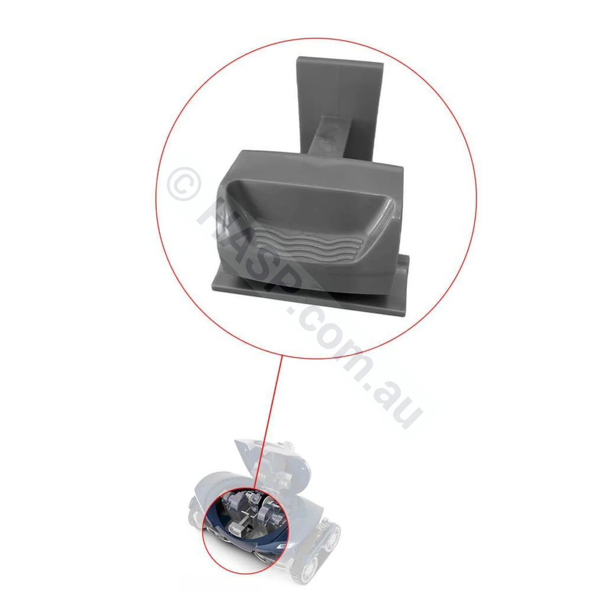 Zodiac Body Latch Silver AX20 Activ A0450600