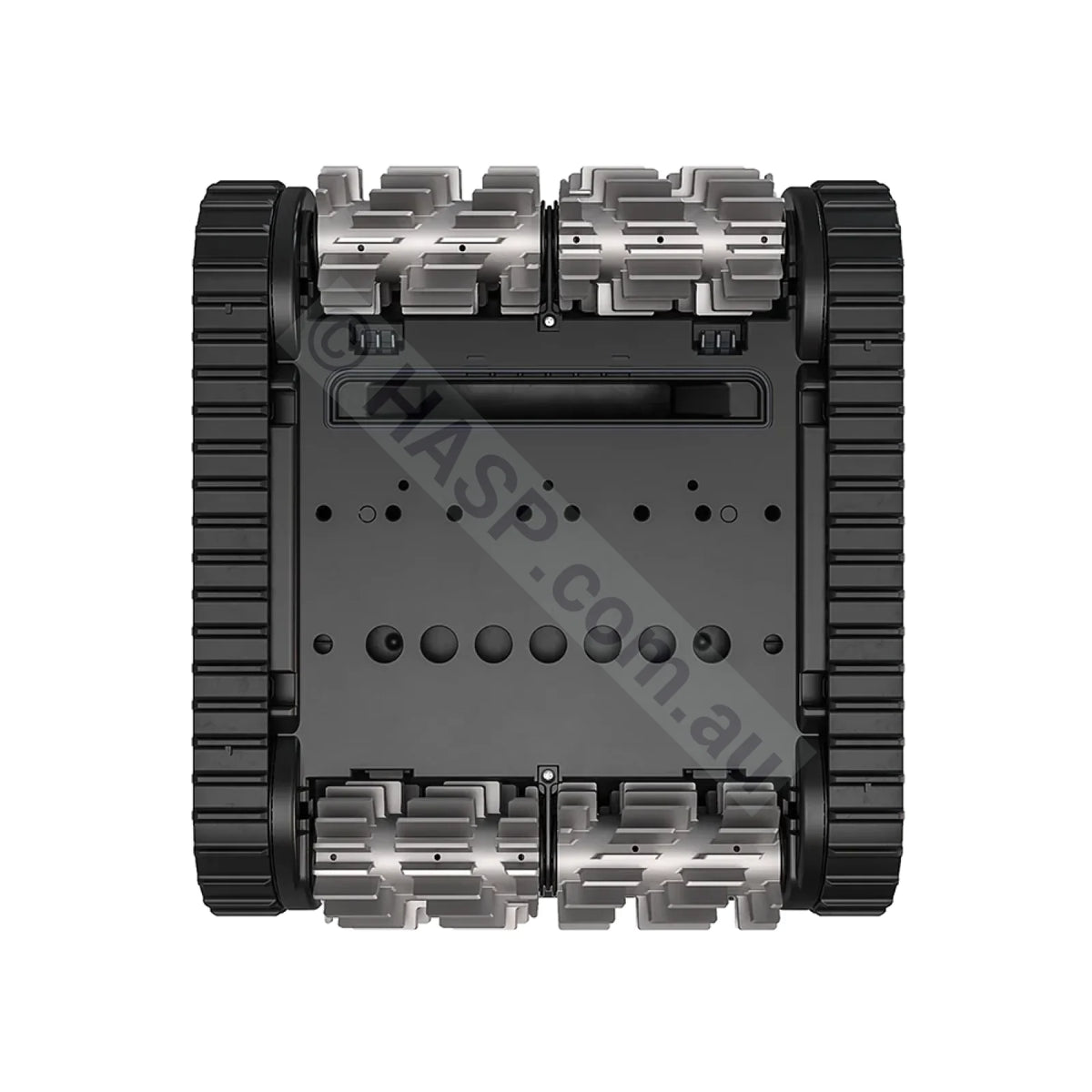 Zodiac DuoX DX3000 robotic pool cleaner - underside showing Helix front brush