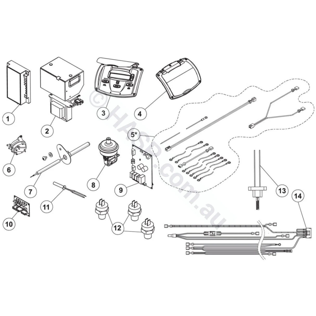 Electrical Parts - Zodiac Jxi Gas Heater