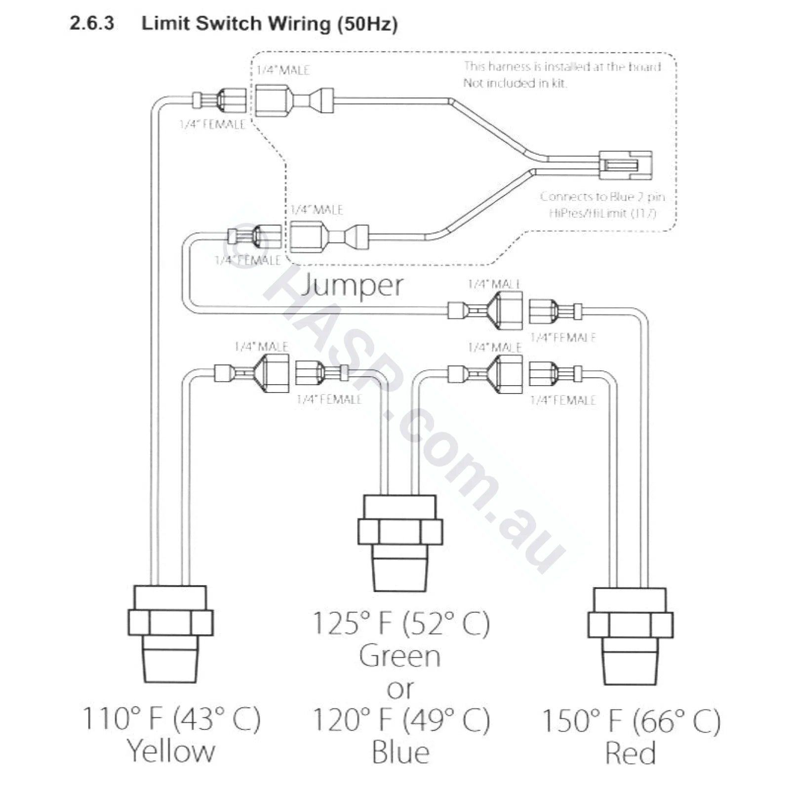 Zodiac Jxi / Astralpool Ixi High Limit Temp Sensor Kit