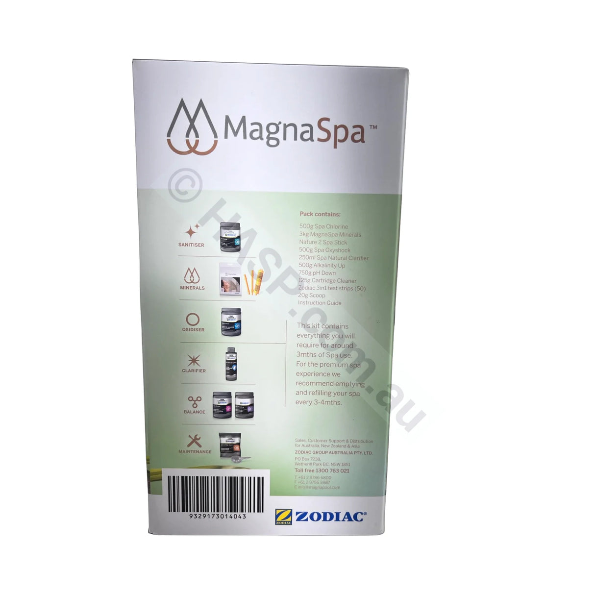 Zodiac Magnaspa Start-Up Kit - Spa Minerals & Chemicals