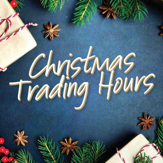 Christmas / New Year Trading Period & Shipping Information