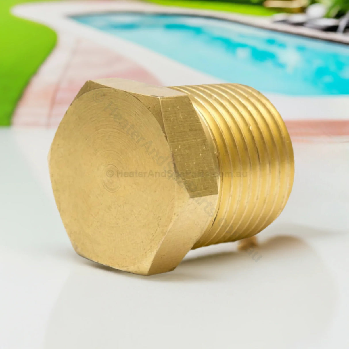 1/4’ Male Hex Brass Plug - ~13Mm Thread