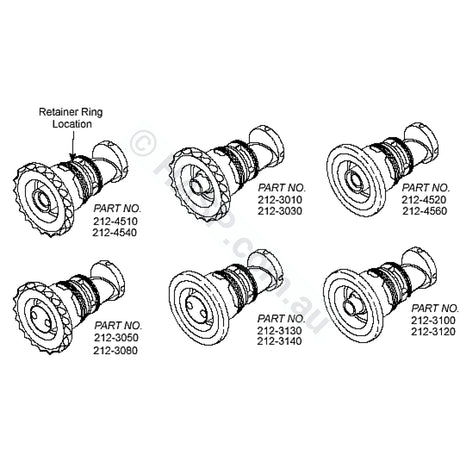 Waterway Dual-Flo Diverter Jet aka Whirlpool Swimjet Volcano jet - 120mm - Heater and Spa Parts