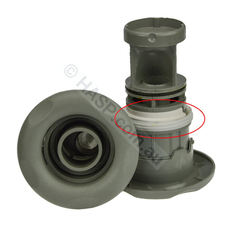 120Mm Waterway Dual-Flo Jet Internal - Diverter Swimjet Scalloped Grey