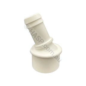 19mm Barb to 25mm Spigot - Barb Adaptor - 45° Angle - Pool & Spa