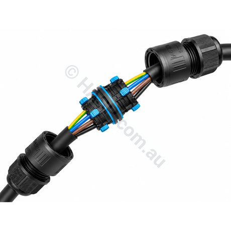2-Speed Inline Cable Connector / Joiner - IP68 Weatherproof